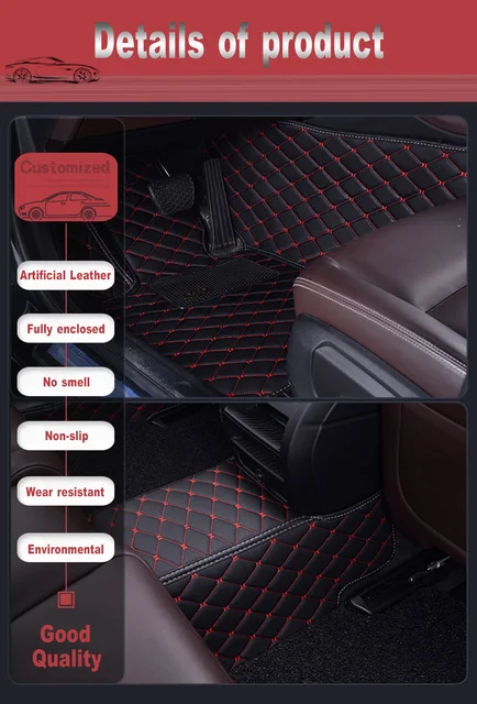 For Mitsubishi ASX 2013 2014 2015 2016 2017 2018 2019 Car Floor Mat Foot Pads  Carpet Custom Auto Interior Accessories Foot Pedal - AliExpress