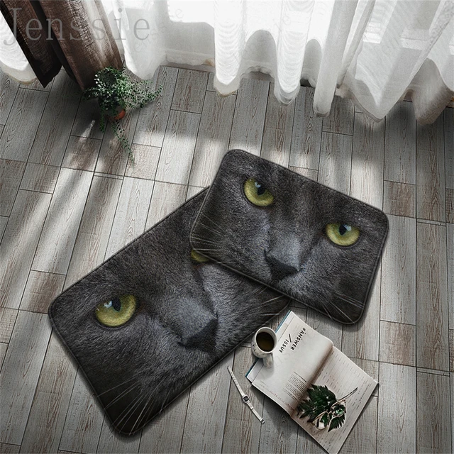 Anti-Skit Doormats Animals Soft Carpet Cat Pet 3D Printing Cute Floor Mat For Home Entrance Porch Kitchen Bedroom Decoration Rug 7