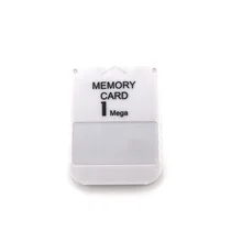 

PS1 Memory Card 1 Mega Memory Card For Playstation 1 PS1 PSX Game Useful Practical Affordable White 1M 1MB