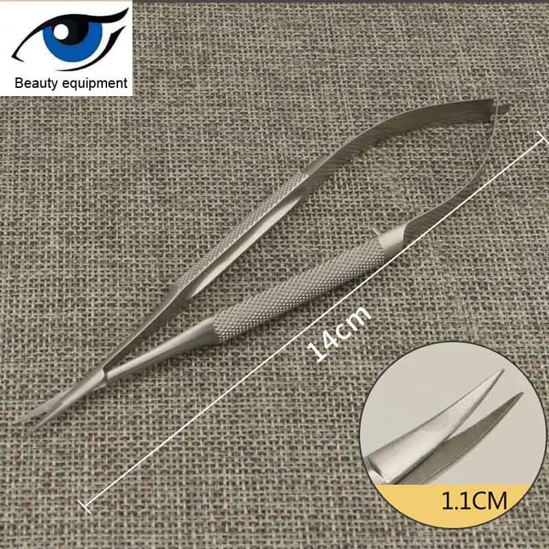 Ophthalmology microsurgery round handle ophthalmic scissors corneal scissors suture removal open eye double eyelid surgery sciss - Цвет: Шлифованный сланец