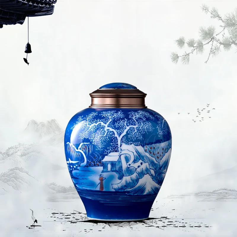 

Large Capacity Ceramic Cremation Urn Ashes Human Urns For Ashes Funeral Cremation Memorials Funeral Casket Vase Holder Ritual