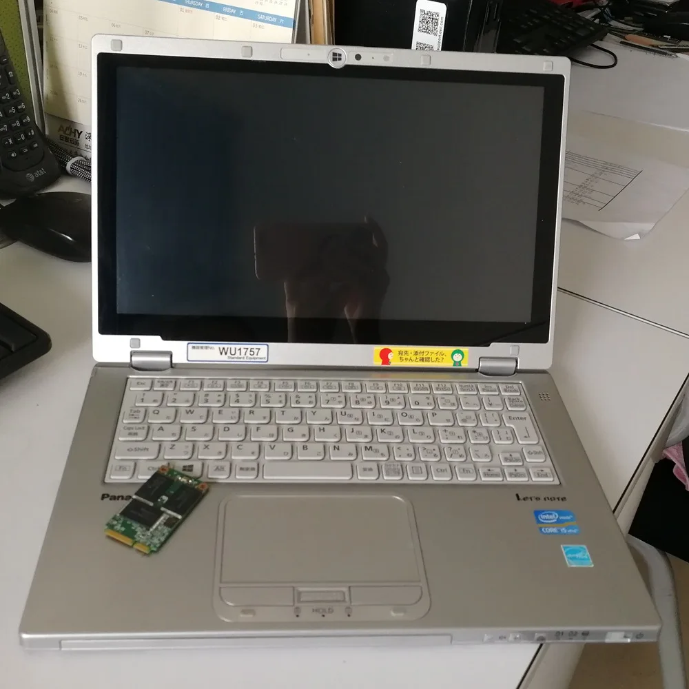 Подержанный ноутбук компьютер P-anasonic CF-AX2 I5 4G 1 ТБ SSD с системой win7 для авто