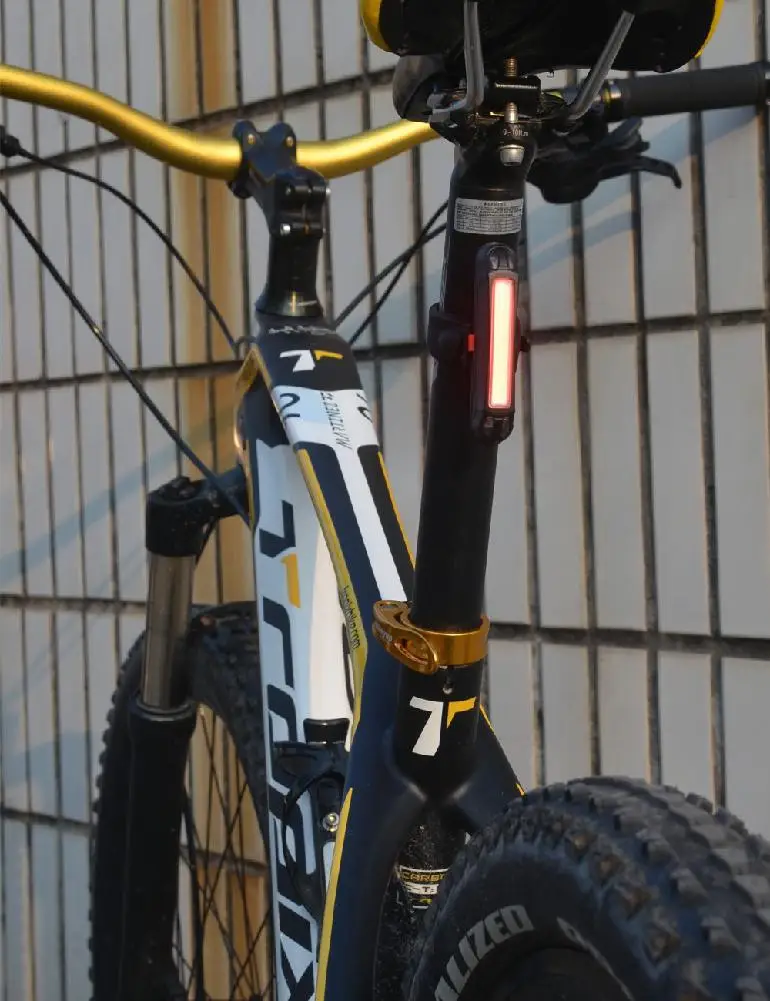 GloryStar ZTTO Водонепроницаемый MTB передний задний USB Перезаряжаемый Безопасный светодиодный светильник головной светильник велосипедный задний светильник