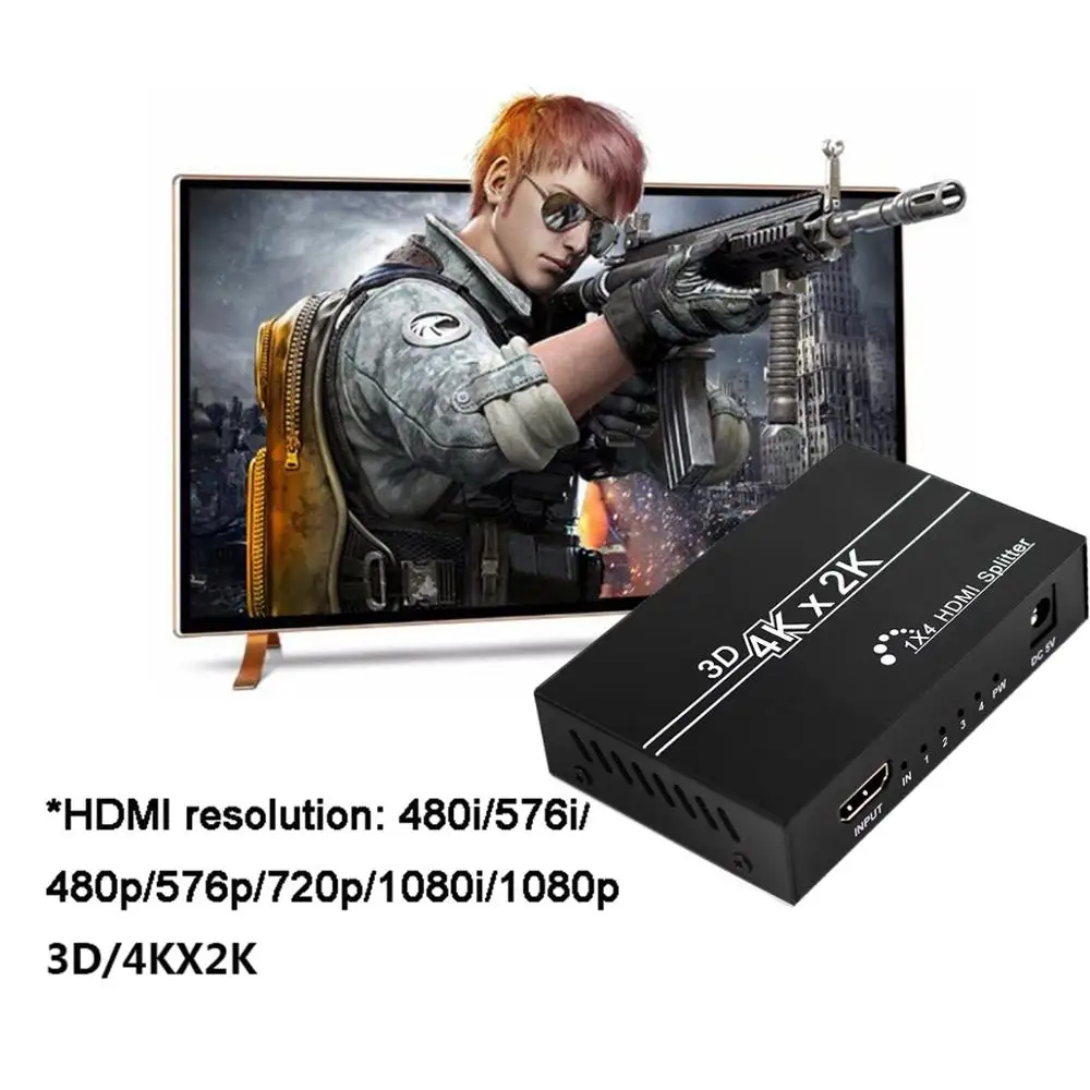 HDMI й 1X4 1x2 HDMI 1 In 4 Out 1 1 In 2 Out 080P 3D  ġ, DVD HDTV Ʈ  