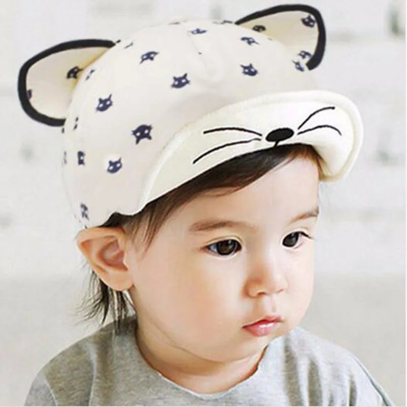 

Cartoon Children's Hats For Girls Boys Big Ears Caps Hip Pop Hats Casual Spring Summer Sun Visor Hats
