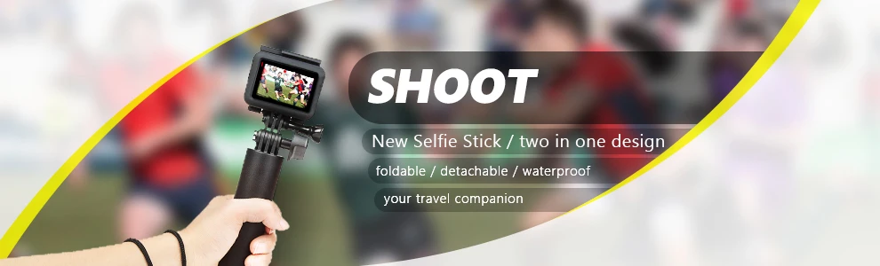 SHOOT 3 Way Grip водонепроницаемый монопод селфи палка для Gopro Hero 7 6 5 черный Xiaomi Yi 4K SJ4000 DJI Осмо камера штатив аксессуар