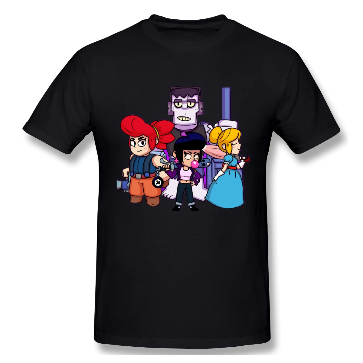 

Brawl By Lazuli Print New Summer Cotton Funny T Shirts Short sleeves T-shirt game Men Fashion Streetwear Tide brand