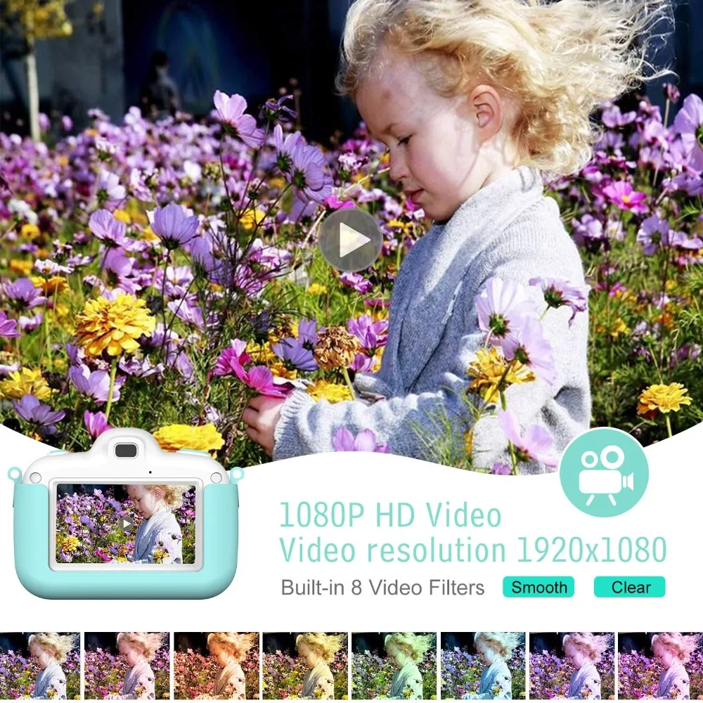 3,0 дюймов ips touch full HD детская Камера Двойная камера, 18 миллионов пикселей может сделать 2300 фотографий подходит для детских подарков