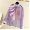 2022 Spring and Autumn Women's Korean-Style Loose Striped Shirt New Ruffle Blouse Fashion Girls ladies tops blusas mujer de moda ► Photo 2/6