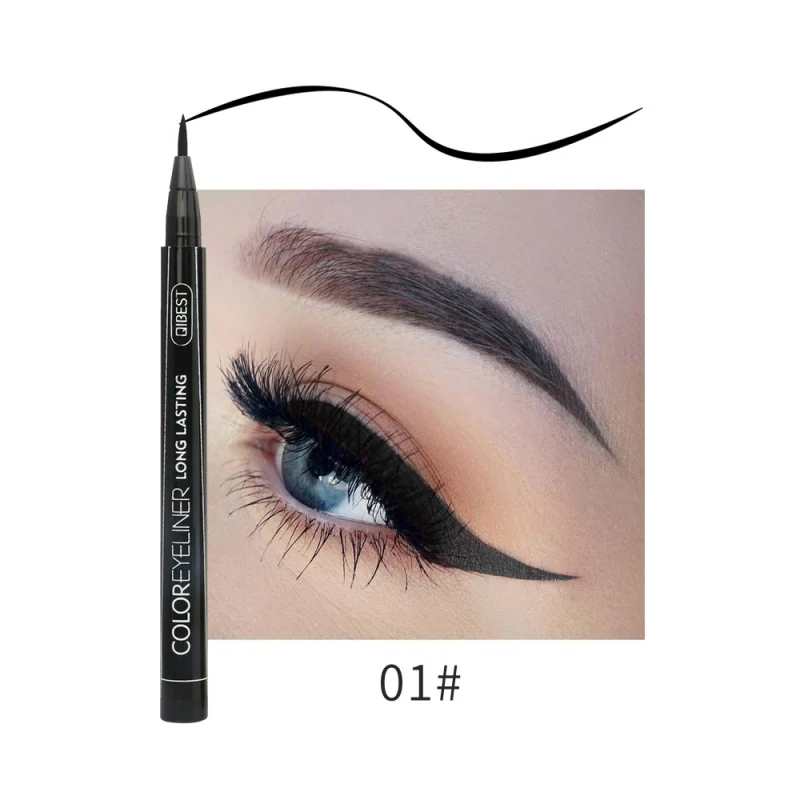 Matte eyeliner waterproof liquid is easy to apply, long-lasting eyeliner blue red green white gold yellow multicolor