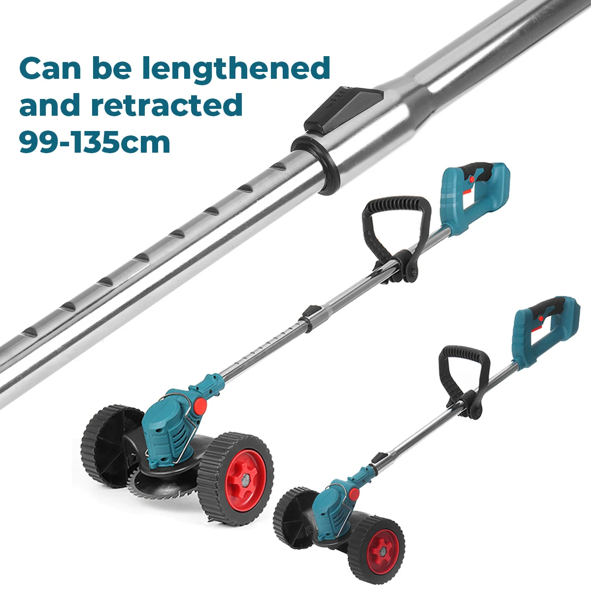 Cordless Electric Grass Trimmer 450W Lawn Mower Weeds Brush Length Adjustable Cutter Garden Tools for Makita 18V Battery