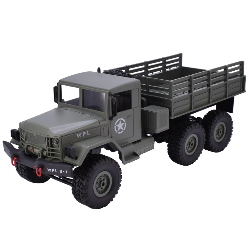 WPL B-16 1:16 RC Автомобиль 2,4G 6WD пульт дистанционного управления Внедорожный гоночный военный грузовик со светом RTR с передатчиком для детей игрушки подарок