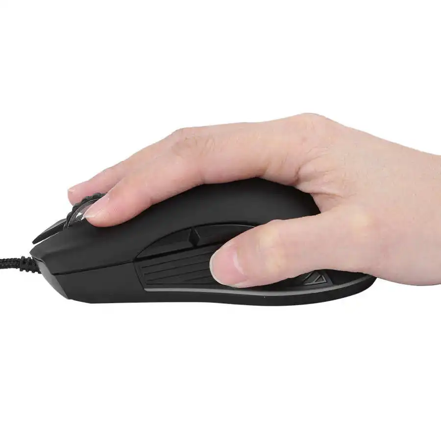 USB Проводная игровая Мышь бесшумный эргономичный Регулируемый Точек на дюйм с