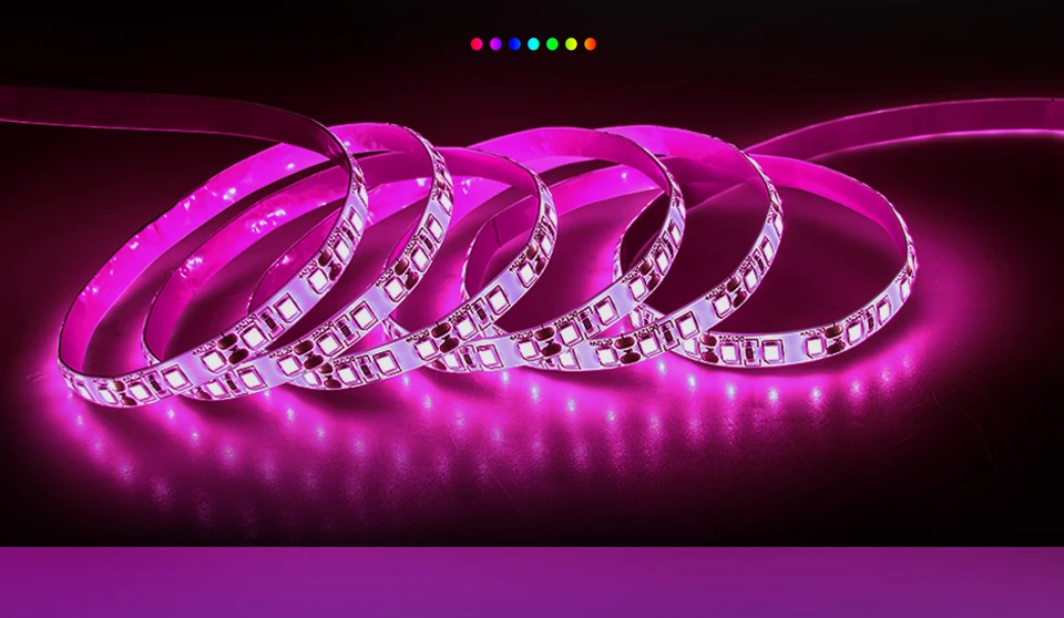 LED Strip Lamp 2835SMD DC12V Kitchen Cabinet Light Bedside Flexible LED Light Tape Ribbon TV Desktop Screen Backlight Bias Light