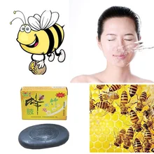 Wholesale Propolis Charcoal Soap Sterilization Detoxification Wart Removal Active Energy Selenium-Rich Soap New