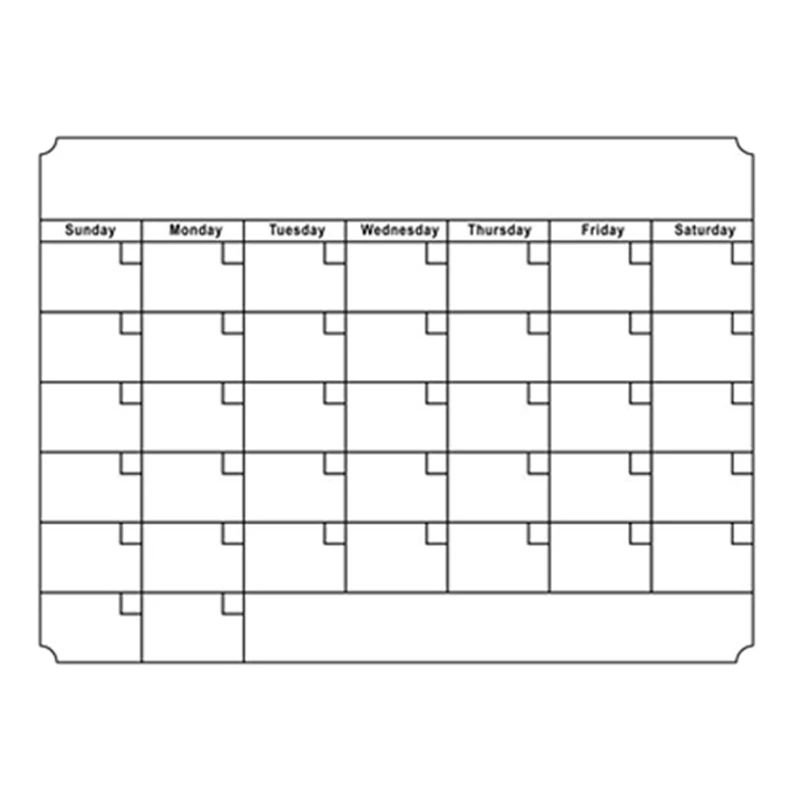 

A3 Whiteboard Monthly Planner Magnetic Message Board Kitchen Daily Flexible Bulletin Memo Boards Fridge Magnet Drawing Calenda