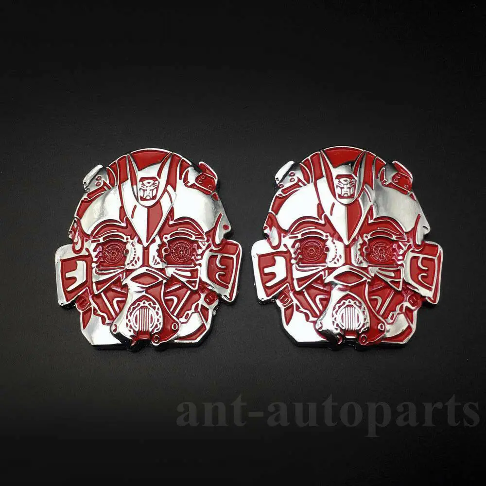 

2pcs Metal Transformers Autobots Deceptions Car Emblem Badge Decal Sticker