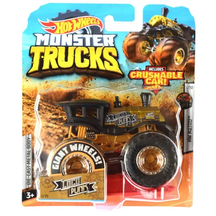 1: 64 Hot Wheels Monster Trucks Металлический Игрушечный Автомобиль Hotwheels гигантские колеса большая коллекция ног дикие столкновения автомобильные игрушки FYJ44 - Цвет: STEER CLEAR