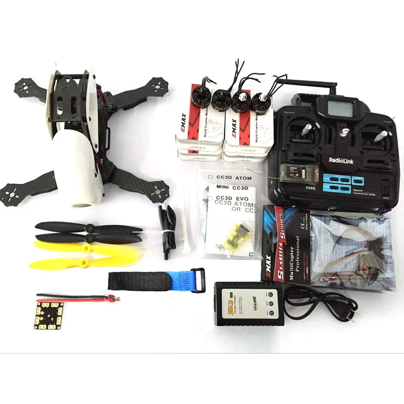 Robocat 270 комплект из углеродного волокна для рамы Radiolink T6EHP S MT2204 KV2400 Motor mini CC3D EVO 12A ESC