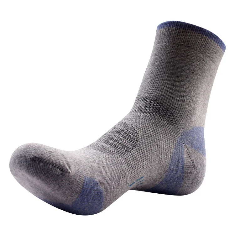Мужские спортивные носки впитывающая подушка хлопок Coolmax Носки спортивные Походные Носки Баскетбол удобный носок для сна для мужчин EU 39-44