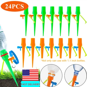 

24PCS Self-contained Auto Drip Irrigation Watering System Automatic Watering Spike for Plants Flower Indoor Household