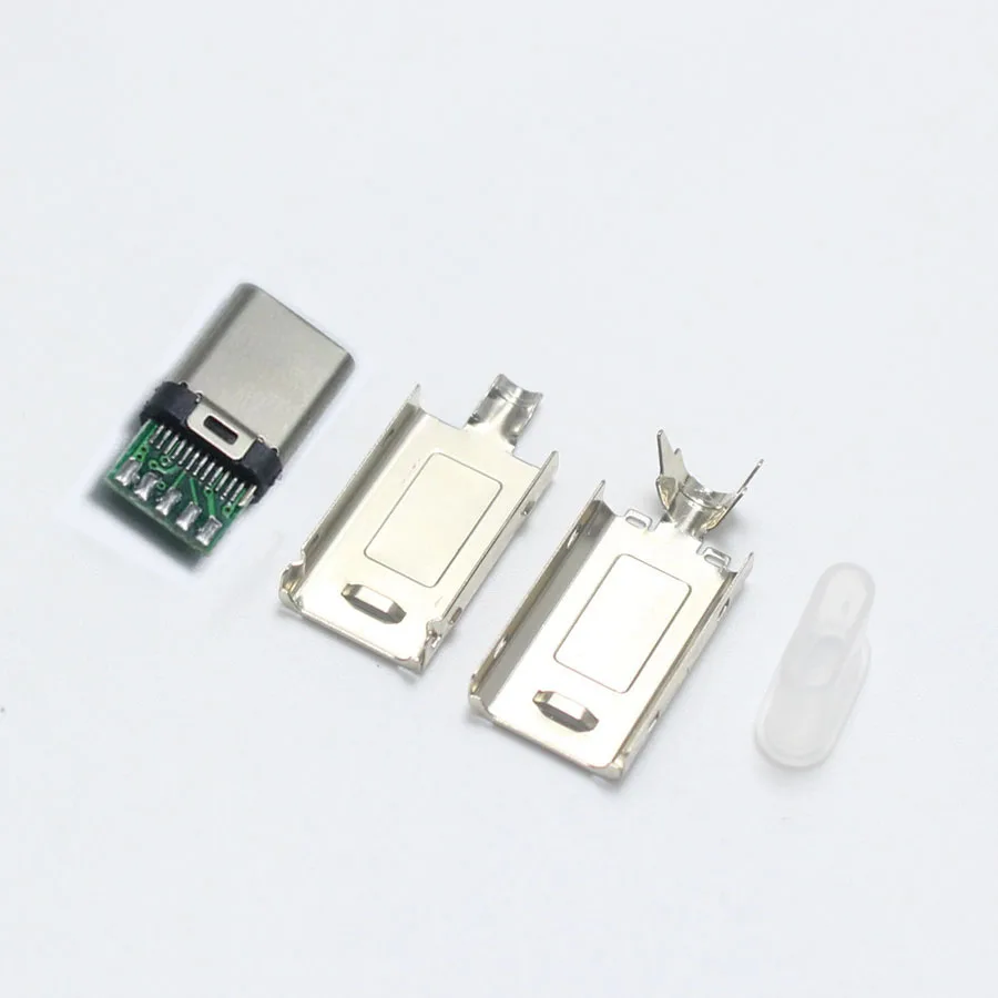 Gold-Plated Original 10Set USB 3.1 Type-C to Type C Plug Welding Type Double-Sided Plug for DIY Data Charging Connector for OD 3.0mm2 Cable Gold-Plated Original 10Set USB 3.1 Type-C to Type C Plug Welding Type Double-Sided Plug for DIY Data Charging Connector for OD 3.0mm2 Cable