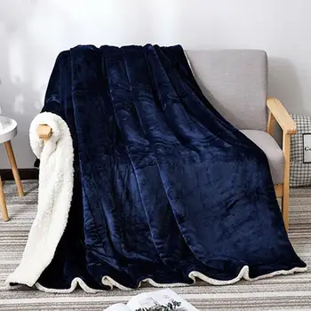 

Plush Blanket Thicken Solid Color Housewarming Christmas Gift Wedding Bed Blanket Throw Blanket Hotel Warm Winter Super Soft