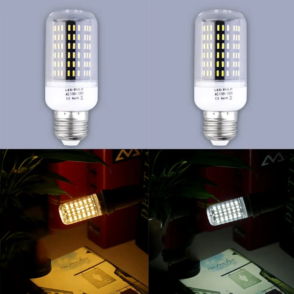 4 шт./компл. E27 15 Вт 138 SMD 4014 кукурузы светодиодный светильник лампы противотуманных фар