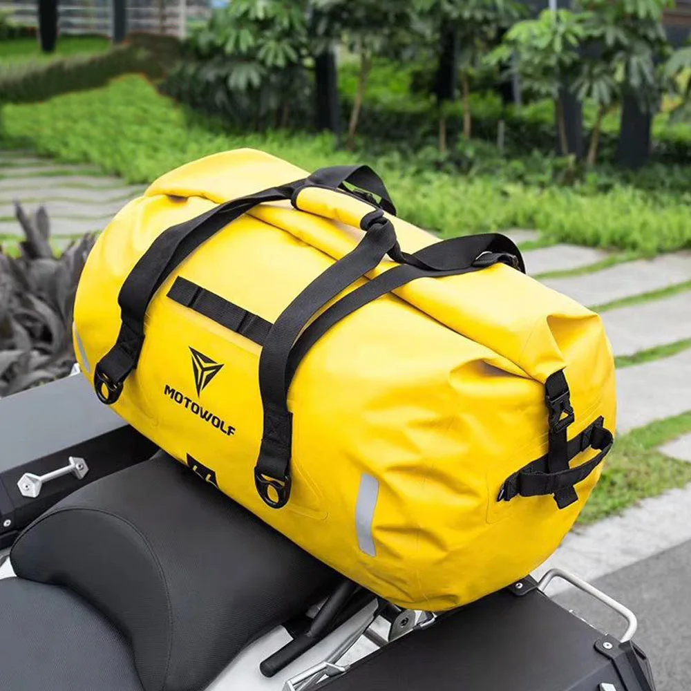 40L 66L 80L 90L Motorcycle Bag Car Waterproof Storage Pack Outdoor Travel Large Capacity Bags 2019New Shoulder Bag Saddle bag