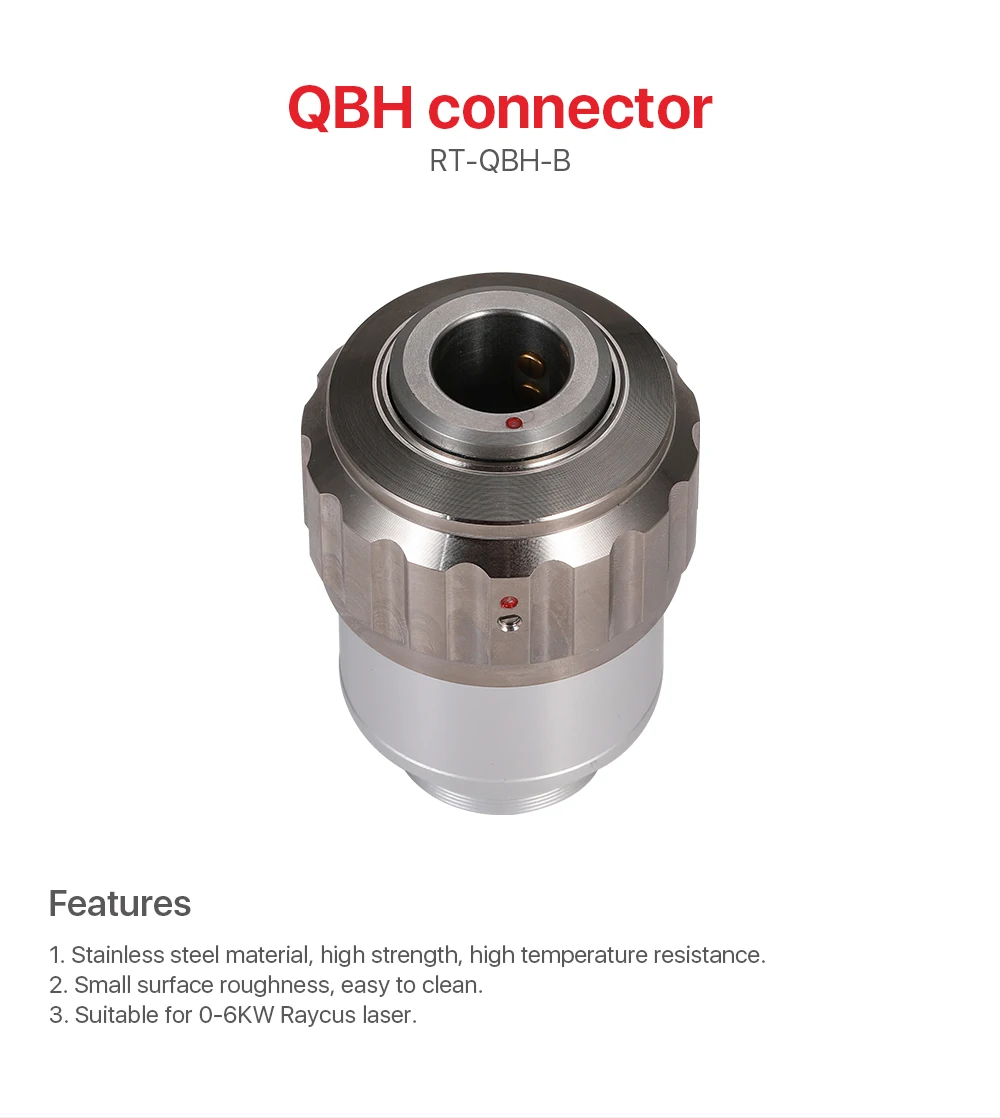 Ultrarayc QBH-B Stecker Für Raytools Handheld Schweißen Kopf 0-6KW Raycus Laser Dia51mm Höhe 72mm – Detail 1