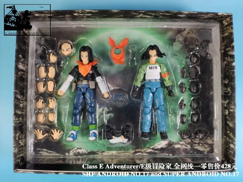 

Dragon Ball Super DBZ SHF Android NO.17 NO.18 Action Figure Figurals Brinquedos Model Dolls Toys