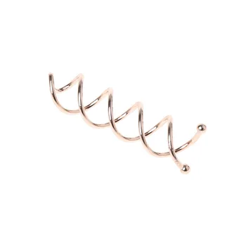 

10PCS Spiral Hair Pins Twist Screw Hair Clips Non-scratch Rounded Tips Bun Stick Pick Beauty Tools For DIY Hair Style(Rose Gold)