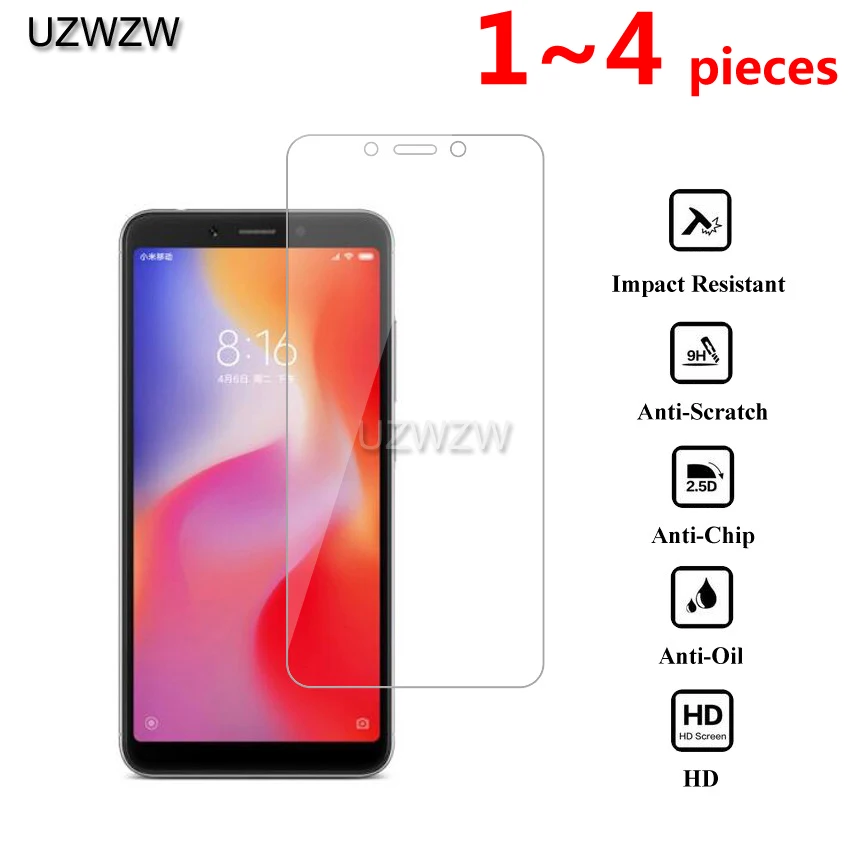 

2.5D HD Tempered Glass For Xiaomi Redmi 6A / Redmi 6 Screen Protector Protective Glass Film For Xiaomi Redmi 6 6A