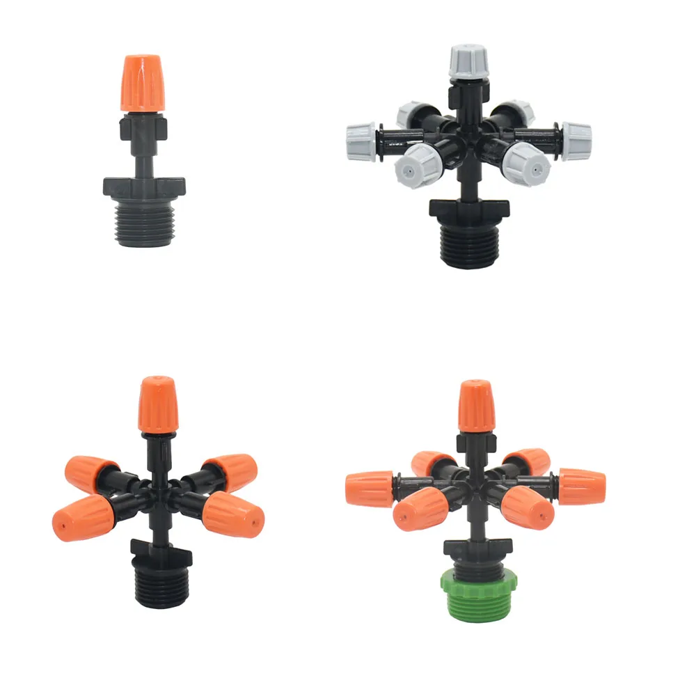 1/4Inch Nozzle Dripper Watering Sprayer Misting Atomizing Sprinkler Garden Irrigation System With Hose Tee Barb thread Connector,hose spray nozzle,garden sprinkler,atomizing sprayer,water sprayer,garden sprayer,spray nozzle,garden spray nozzle,watering nozzle,misting nozzles