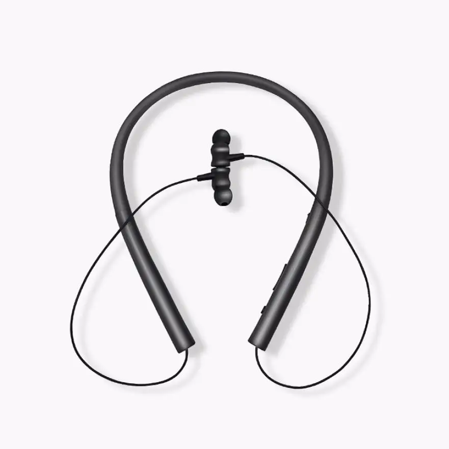 Беспроводная bluetooth-гарнитура с шейным креплением 6D, объемный стереозвук, музыкальные наушники с шумоподавлением, спортивные наушники для телефона - Цвет: black with package