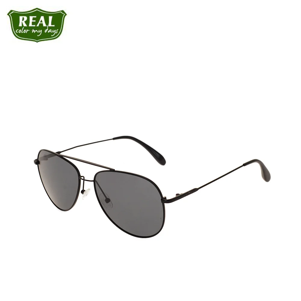 

REAL Driving Double Nose Bridge Metal Sunglasses Man Sunglasses Frames Men Special Eyewear Pilot Polarized