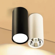 Светодиодный светильник с регулируемой яркостью, 5 Вт, 7 Вт, 9 Вт, 12 Вт, 15 Вт, 18 Вт, поверхностный монтаж, потолочные лампы, Светодиодный точечный светильник для внутреннего фойе, гостиной, 110 В, 220 В