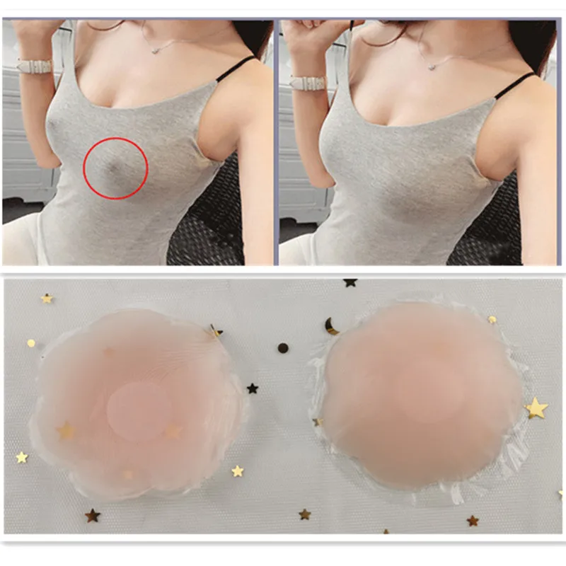 

Lift Up Tape Petals Reusable Flower Cover Bra Pad Invisible Breast for Party Dress Self Adhesive Silicone Nipple Instant
