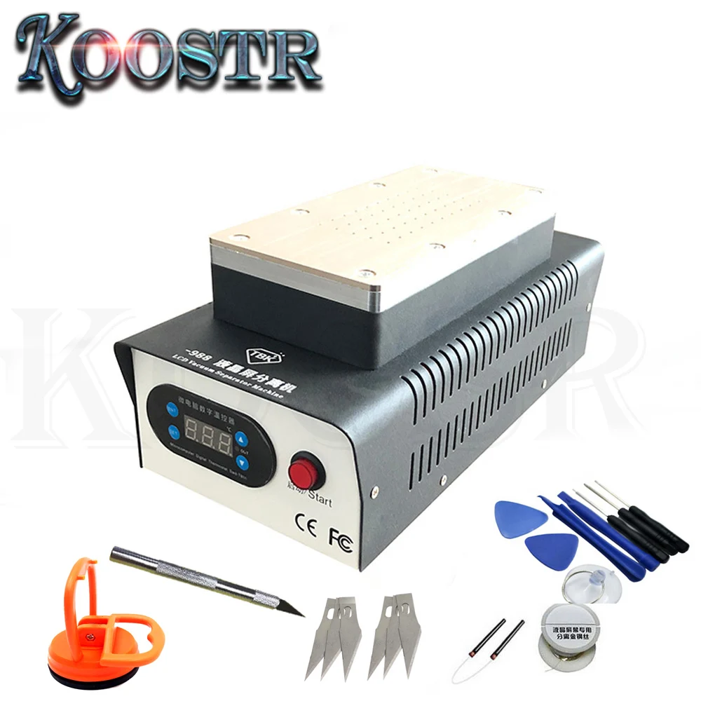 

TBK 7 inch TBK- 988 Built-in 2 Pumps Vacuum LCD Separator Machine Screen Repair Machine For Mobile Phone Repairing 988
