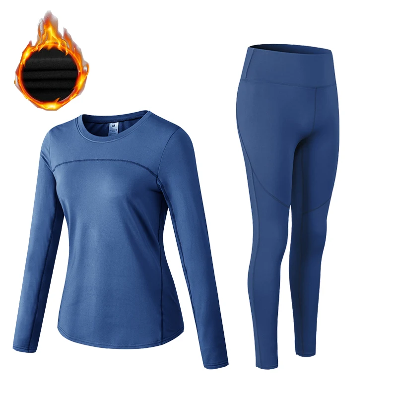Women Winter Thermal Underwear Sets Anti-microbial Stretch Long Johns Thermal Shirt Female Warm Clothes Brand