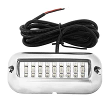 Синий 27 Светодиодный подводный лодка/морской транца светильники из нержавеющей стали понтон WWO66