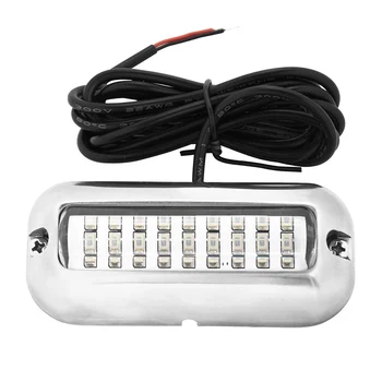 

Blue 27 LED Underwater Boat/Marine Transom Lights Stainless Steel Pontoon WWO66