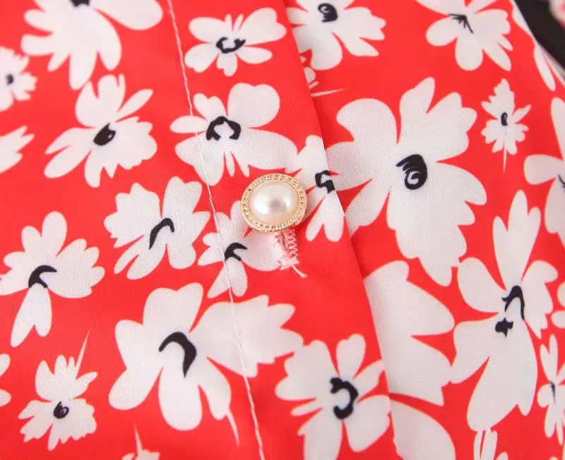 Лоскутная винтажная блузка с цветочным принтом, женская рубашка с галстуком-бабочкой и отложным воротником, элегантные женские рубашки с длинными рукавами, сорочка Femme