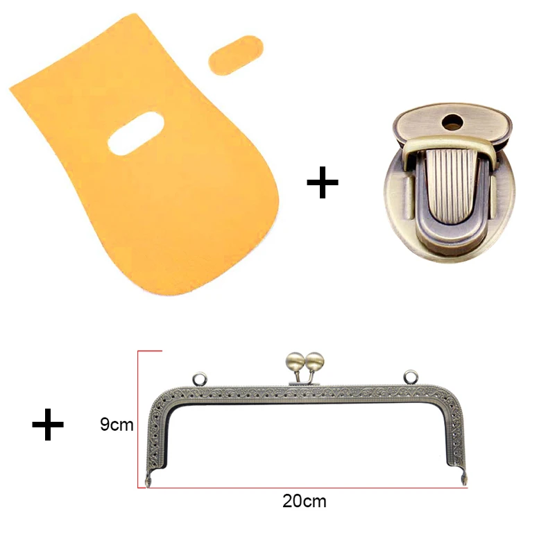 yellow Новое поступление Модная сумка на плечо с откидной крышкой для женщин сумка diy посылка аксессуары с металлическая ручка-каркас для кошелька# D - Цвет: yellow