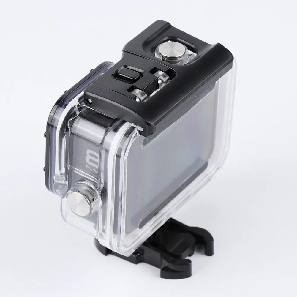 Для GoPro HERO 8 черный 45 м водонепроницаемый корпус чехол с пряжкой базовый крепежный винт прозрачный чехол для подводного плавания серфинга