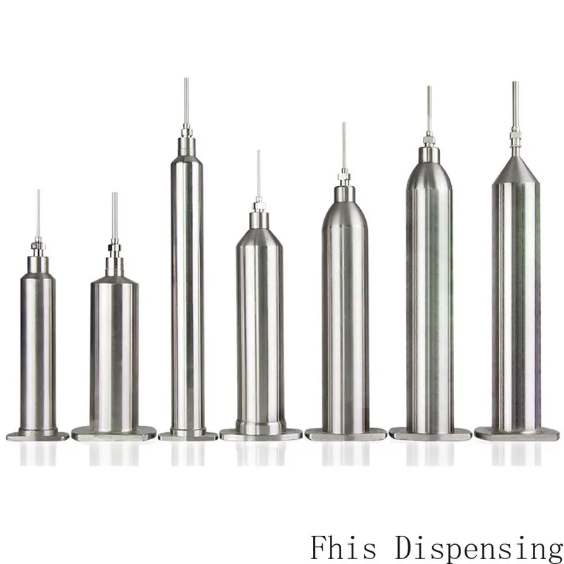 

High Temperature Resistant Syringe 5cc 10cc 20cc 30cc 40cc 55cc Corrosion-Resistant Stainless Steel Cones Dispensing Syringe