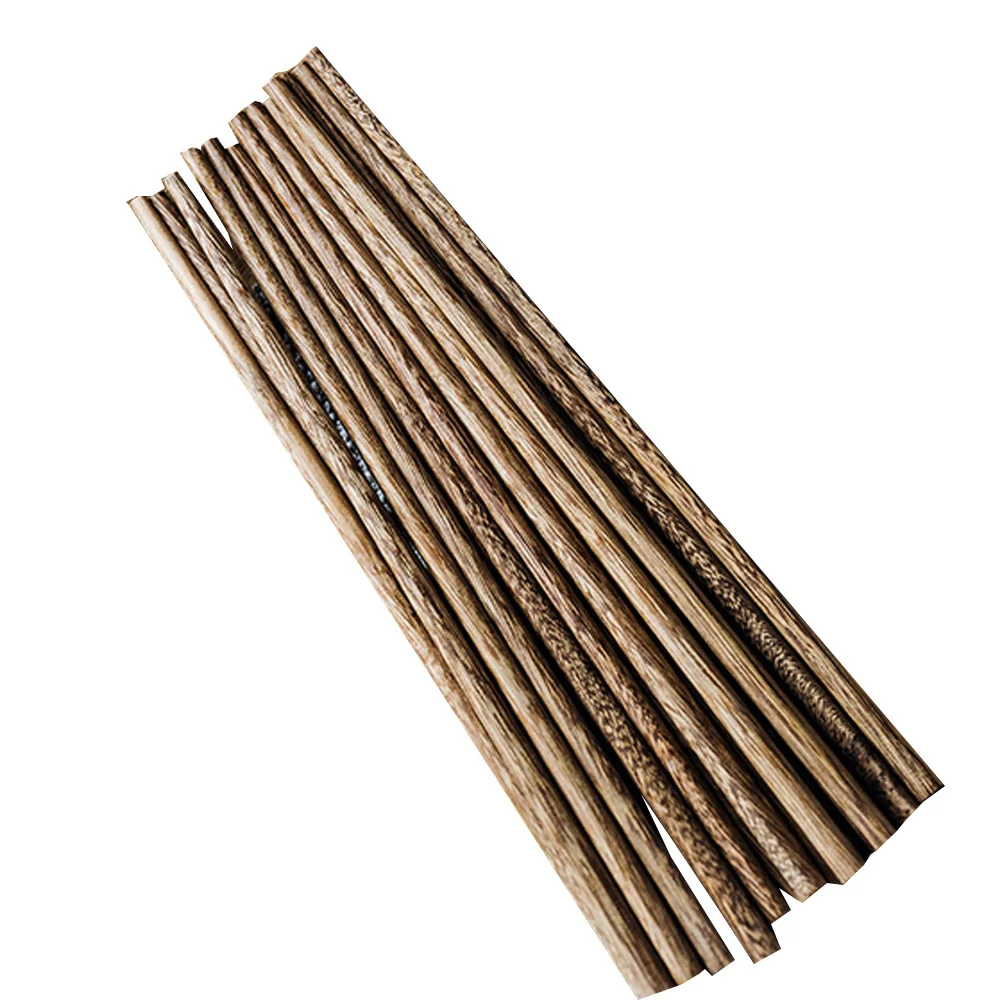 10 Pairs Handmade Chopsticks Chinese Wooden Chopsticks Set Vintage Handmade Natural Japanese Sushi Kuaizi Tool Valued Gift