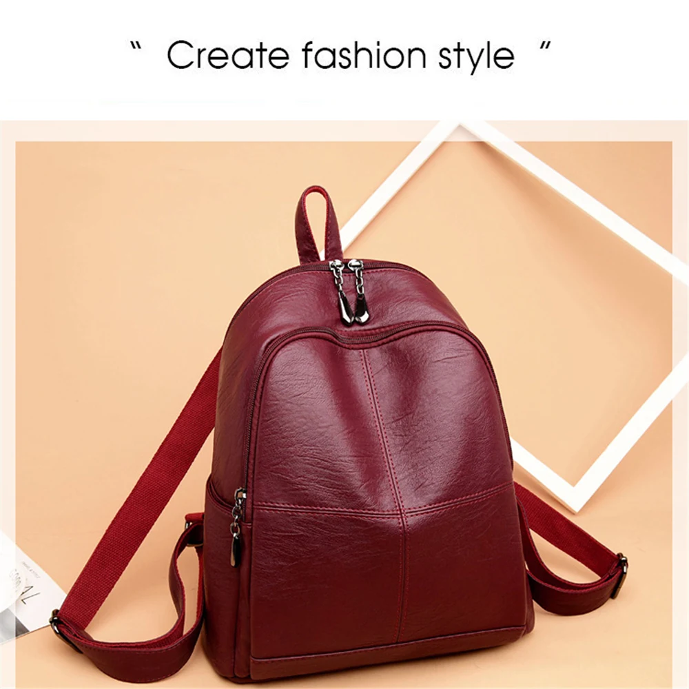 Женский рюкзак для девочек mochila feminina, повседневный женский кожаный рюкзак, женская сумка через плечо, сумка для путешествий