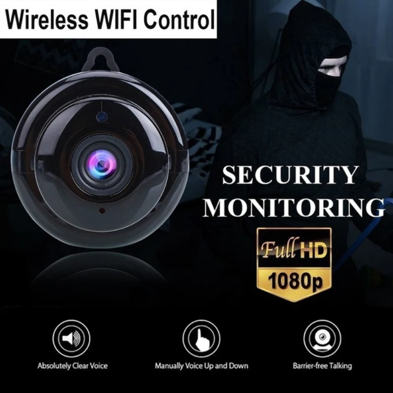 

Mini WIFI Camera DV DVR Micro Camcorder Body Worn Video Recorder CCTV Cam Lens IR Night Vision LED IP P2P Remote Surveillance