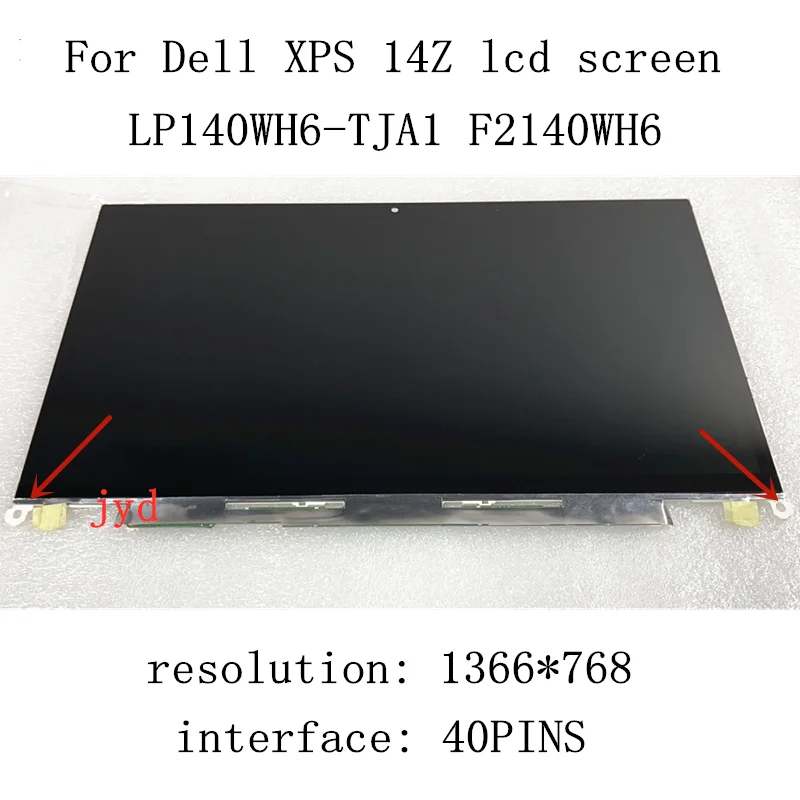 Original New lcd display for dell xps 14z screen LP140WH6 TJA1 14&quot F2140WH6 Laptop LCD Screen |